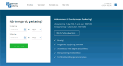 Desktop Screenshot of gardermoenparkering.no